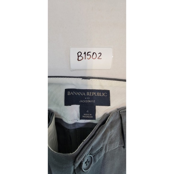 Banana Republic Jackson Fit Gray Bootcut Career Pants Women Size 4 - Picture 3 of 5